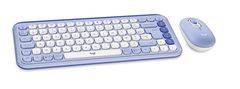 Logitech POP Icon Combo komplet tipkovnice in miške, Bluetooth, vijolični (920-013078)