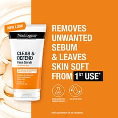 Neutrogena Clear & Defend Smoothing Scrub (piling za obraz) 150 ml