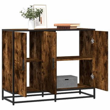 Vidaxl vidaXL Predalnik, dimljen hrast, 94x35x76 cm, material na osnovi lesa