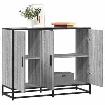 Vidaxl vidaXL Predalnik, siv hrast sonoma, 94x35x76 cm, material na osnovi lesa