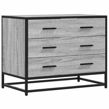 Vidaxl Predalnik siva sonoma 70x41x56 cm inženirski les