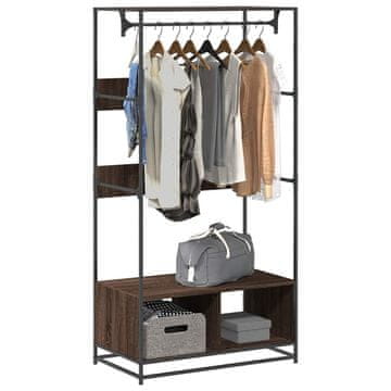 Vidaxl vidaXL Omara, rjav hrast, 90x50x180 cm, material na osnovi lesa