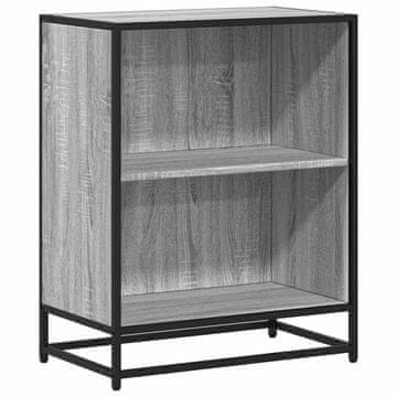 Vidaxl Knjižna omara siva sonoma 60x35x76 cm