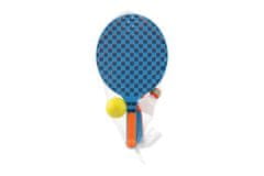 Teddies Soft teniški set 2 plastični loparčka 40 cm + žogica, košarica