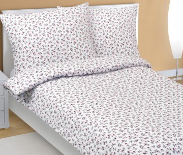 Flanelno posteljno perilo - 140x200, 70x90 cm - Ruzicka