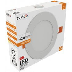 Avide Stropna vgradna svetilka Avide (9571125) d12cm, 6W, 4000K, 420lm