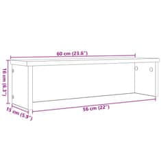 Vidaxl Kitchen Racks Stackable 2 pcs črn 60x15x16 cm