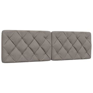Vidaxl Blazina za vzglavje taupe 160 cm blago