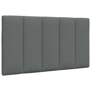 Vidaxl vidaXL Blazina za vzglavje, temno siva, 90 cm, blago