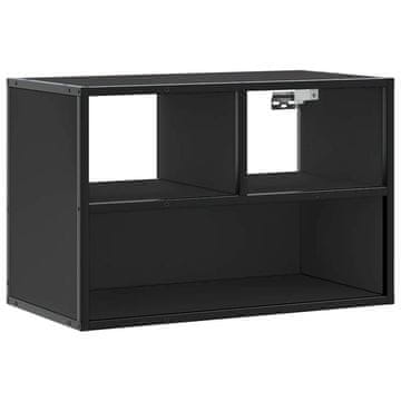 Vidaxl TV omarica črna 60x31x39,5 cm inženirski les in kovina