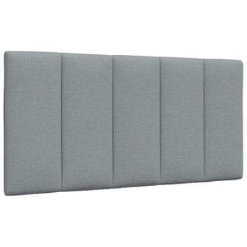 Vidaxl vidaXL Blazina za vzglavje svetlo sive barve 100 cm blago
