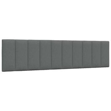 Vidaxl Blazina za vzglavje Hanko temno siva 200 cm blago