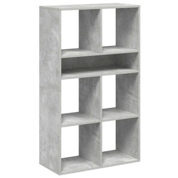 Vidaxl Knjižna omara betonsko siva 66x31x112 cm inženirski les