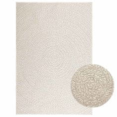 shumee vidaXL Rug "ZIZUR" Cream 120x170 cm Juta videz Notranje in zunanje
