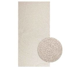 shumee vidaXL Rug "ZIZUR" Cream 100x200 cm Juta videz Notranje in zunanje