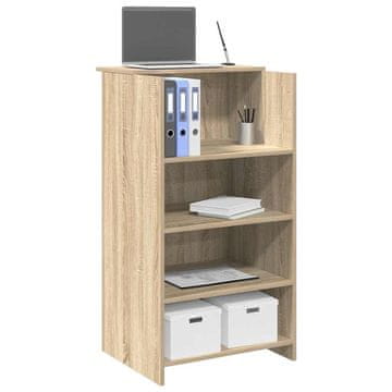 Vidaxl vidaXL Recepcijska miza iz hrasta sonoma 55x50x103,5 cm lepljen les