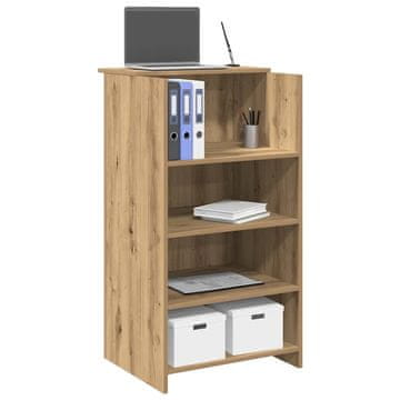 Vidaxl vidaXL Recepcijska miza Artisan hrast 55x50x103,5 cm lepljen les