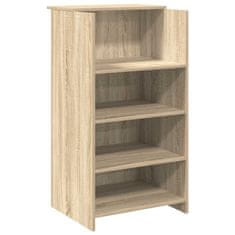 Vidaxl Sprejemna miza sonoma hrast 55x50x103,5 cm inženirski les
