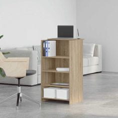 Vidaxl Sprejemna miza sonoma hrast 55x50x103,5 cm inženirski les