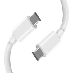 Tech-protect NC45W GaN polnilnik 2x USB-C 45W + kabel USB-C, bela