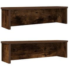 Vidaxl Kitchen Racks Stackable 2 pcs dimljeni hrast 60x15x16 cm