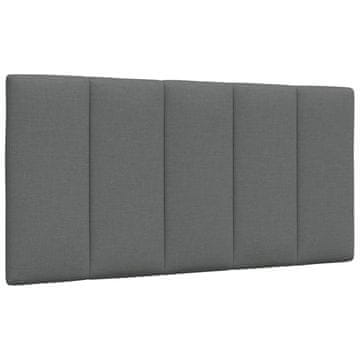 Vidaxl vidaXL Blazina za vzglavje, temno siva, 100 cm, blago