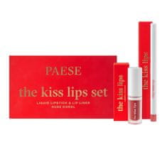 shumee Komplet šmink in črtal za ustnice Kiss Lips 02 Nude Coral