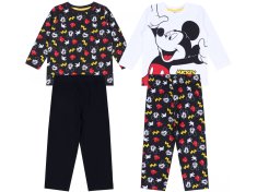 Disney 2x Črno-bela pižama Mickey DISNEY 5-6 lat 116 cm