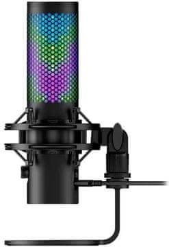 HyperX QuadCast 2 S mikrofon, črn (9A273AA)