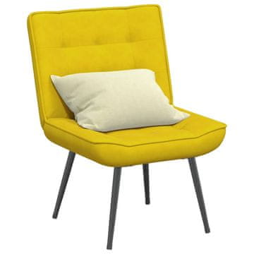 Vidaxl vidaXL Sproščujoč fotelj rumen 64x74x84 cm žamet