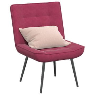 Vidaxl vidaXL Sproščujoč fotelj vinsko rdeč 64x74x84 cm žamet