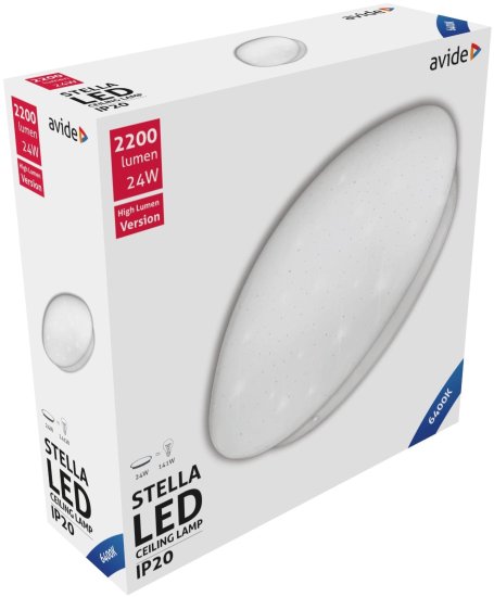Avide 924762 Stropna svetilka Stella (Starry) LED 24W 6400K 2200 lm