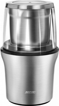 MPM MPM MMK-06M mlinček za kavo, 200 W, iz nerjavnega jekla, enostavno mletje, varnostni sistem, kapaciteta 70 g.