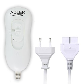 Adler Električni pokrivač Adler AD 7425, 60 W, s 4 stopnjami segrevanja, sivo, pralno, zaščita pred pregrevanjem, daljinsko upravljanje.