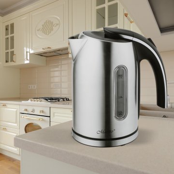 MAESTRO Kovinski električni kotliček Feel-Maestro MR059, kapaciteta 1,7 L, moč 2000 W, s filtrirnim sistemom proti apnu.