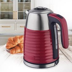 MAESTRO Električni grelnik vode MAESTRO 1,7l MR-051-RED, 2200W, črno/nixosbodno, ergonomski ročaj, preprečuje pregrevanje, hitra priprava.