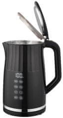 MAESTRO Kuhalnik MAESTRO MR-049, kapaciteta 1.7 L, inox notranjost, ergonomski ročaj, 1850-2200 W, funkcija ohranjanja temperature, črn/transparenten