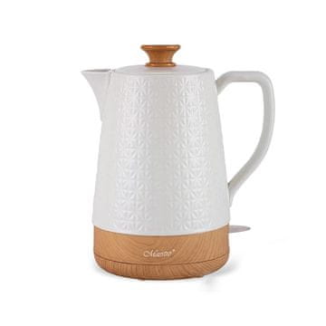 MAESTRO Kuhinjski električni kotliček MAESTRO MR-076, keramičen, 2 L, samodejno izključenje, bele barve, 1800 W