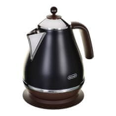 slomart DeLonghi KBOV 2001.BK električni kuhalnik vode 1,7 L, črn in bronast, 2000 W, nerjaveče jeklo.