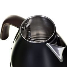 slomart DeLonghi KBOV 2001.BK električni kuhalnik vode 1,7 L, črn in bronast, 2000 W, nerjaveče jeklo.