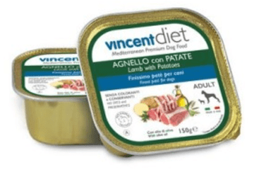 Vincent Diet Adult Pate za pse, jagnje & krompir, 22x150 g