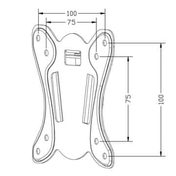 Maclean Maclean MC-715A Držalo za TV, držalo za TV, Max VESA 100x100, 13-27", 25 kg