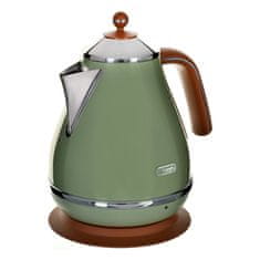 slomart DeLonghi KBOV 2001.GR električni grelnik vode 1,7 L, zeleni, 2000 W, nepremočljiv, s filtrom in zaščito pred pregrevanjem