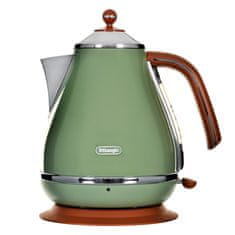 slomart DeLonghi KBOV 2001.GR električni grelnik vode 1,7 L, zeleni, 2000 W, nepremočljiv, s filtrom in zaščito pred pregrevanjem