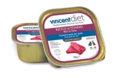 Vincent Diet Adult Pate za mačke, tuna, 32x90 g