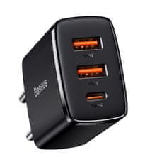 BASEUS CCXJ-E01 Kompaktni hitri polnilec USB-C 30W črn