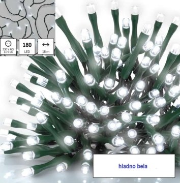 Emos  LED svetlobna veriga hladno bela 18m IP44