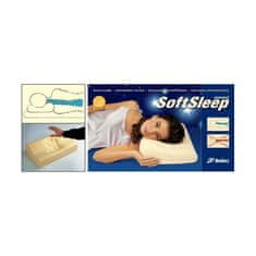 Mobilex Ortopedska blazina SoftSleep L za udoben in zdrav spanec, pena gostote 50 kg/m³, dimenzije 300 x 500 x 120 mm, bela barva.