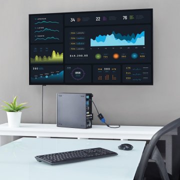 Startech StarTech.com Aktivni DP na VGA Adapter – 1080p Video Pretvornik za DP/DP++ Vhod na VGA Monitor, Črn, 0.1m, CE, FCC, RoHS Certificiran