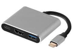 Tracer Tracer A-1 USB 3.2 Gen 1 Type-C aluminijasti adapter s HDMI 1.4 in USB Power Delivery, en kos